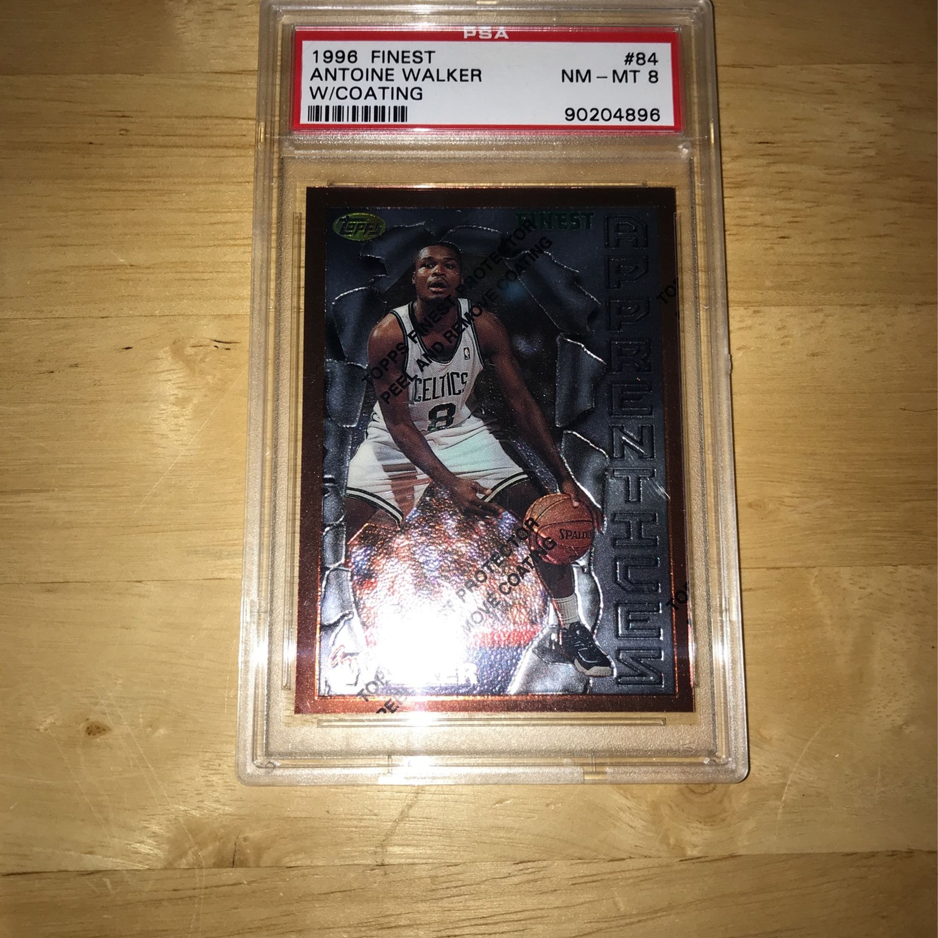 Topps Finest PSA 8 Antoine Walker 1996! NBA Boston Celtics Card TCG