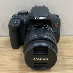 CANON EOS REBEL T6i DIGITAL CAMERA WITH EFS18-55MM LENS.