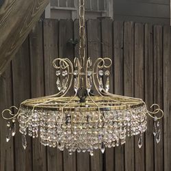 Antique Crystal Chandelier