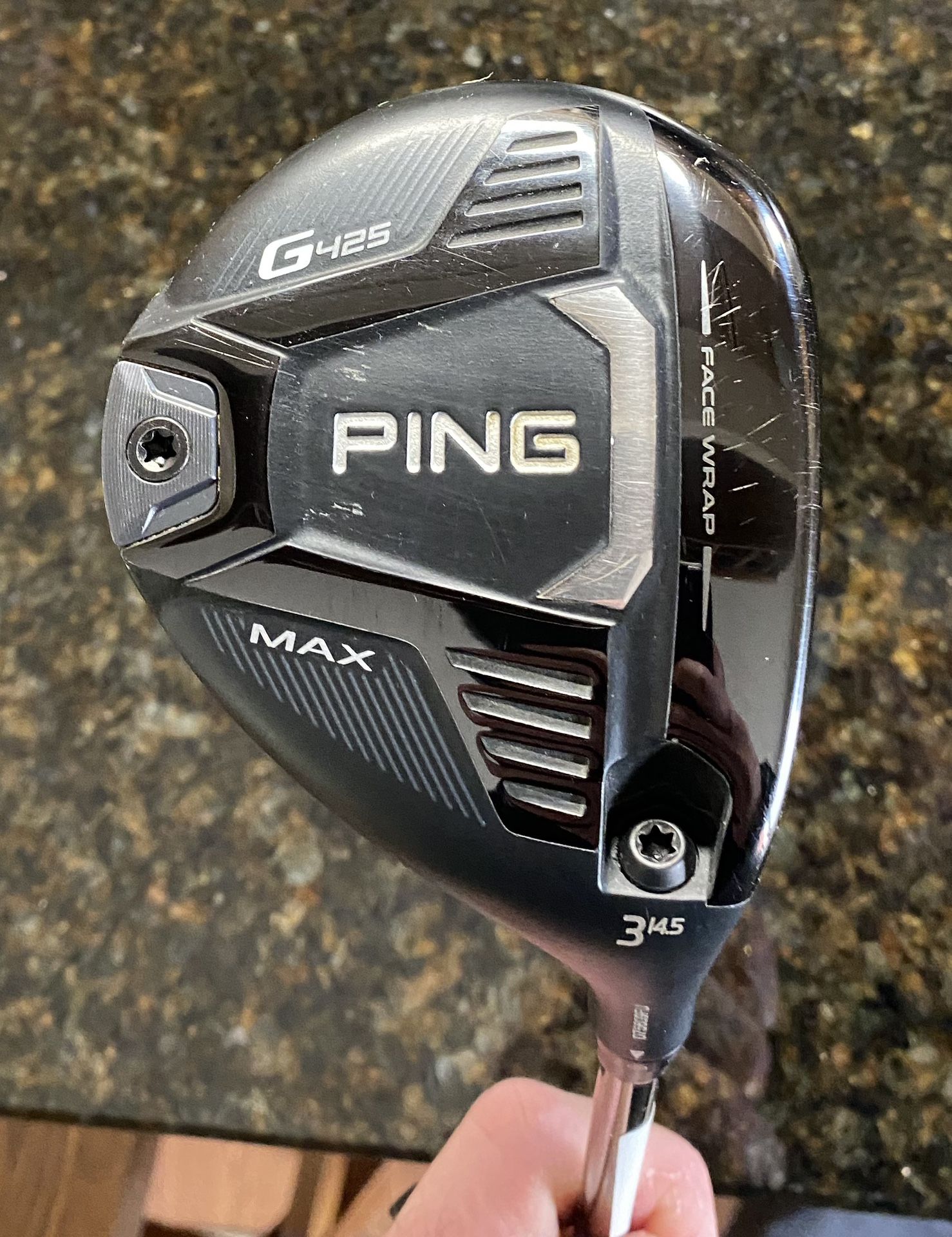 Ping G425 Max 3 Wood 14.5° RH Tour Extra Stiff Flex Golf Pride Plus 4