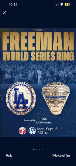 Freddie Freeman World Series Ring