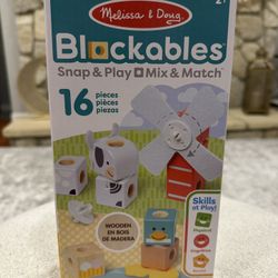 Brand New Melissa And Doug Blockables 16 Pieces 