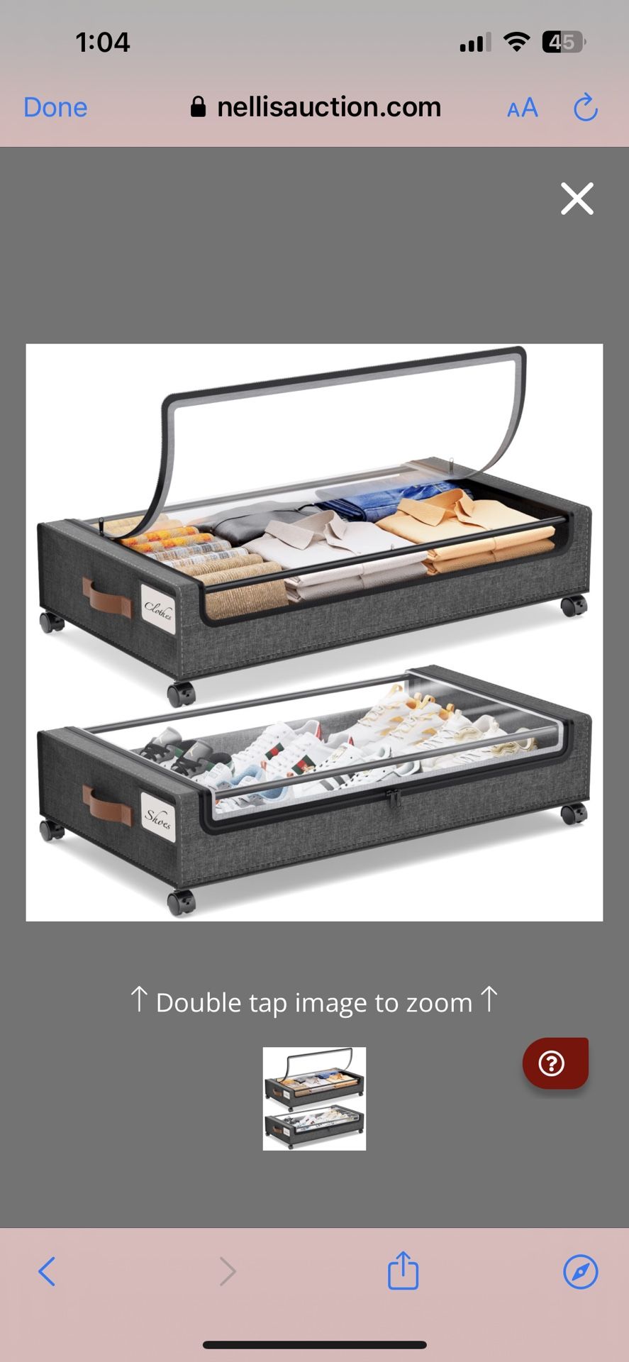 Yecaye Under Bed Storage With Wheels, 2Pack Under Bed Storage Containers, Under Bed Shoe Storage Organizer, Rolling Under Bed Metal Drawer For Clothes