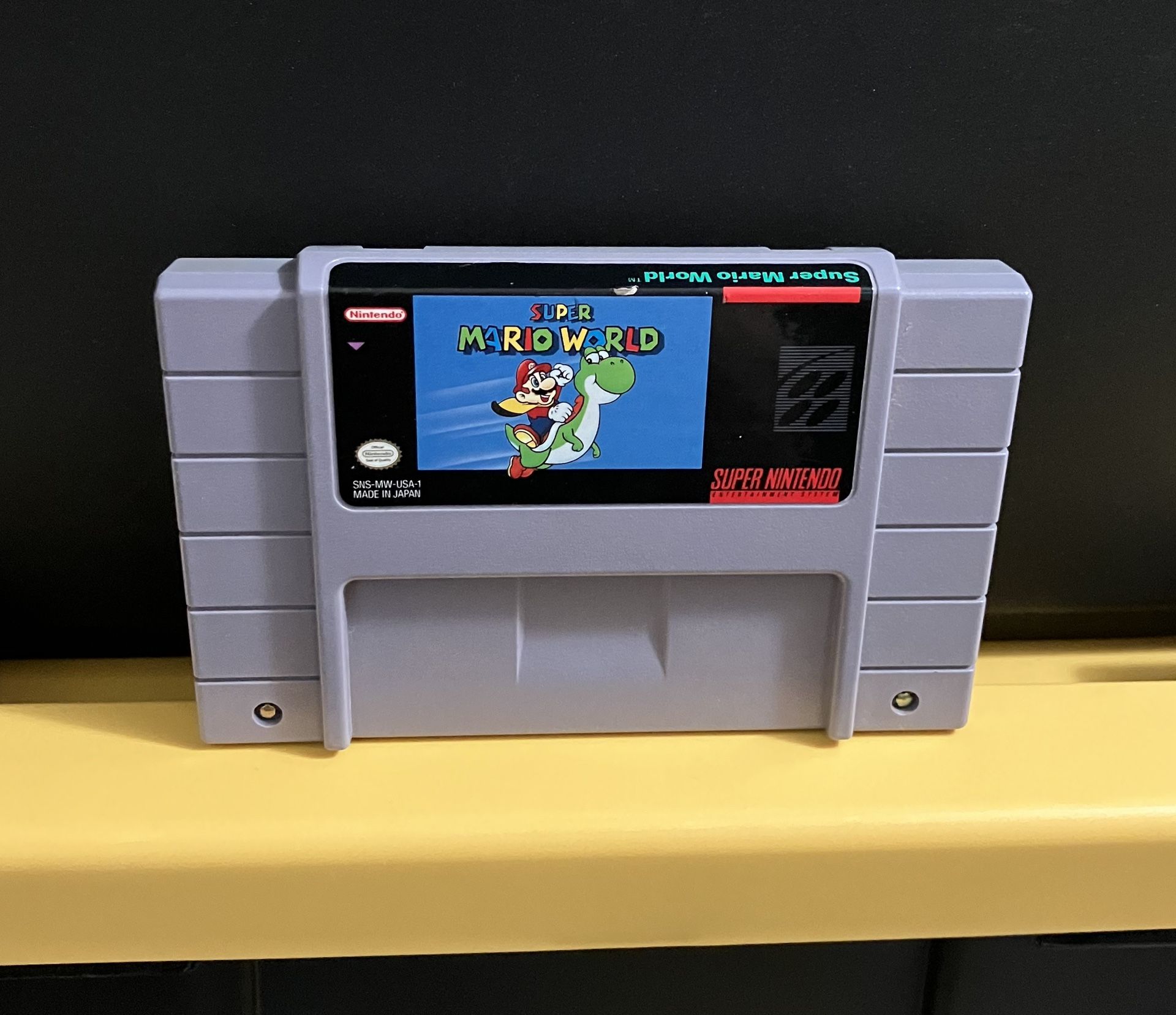 Super Mario World for Super Nintendo console system SNES bros brothers 1 luigi SMW