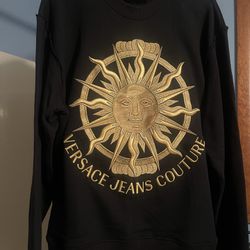 Versace Sun Embroidered sweatshirt XL + bag