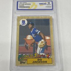 1987 Topps #170 Bo Jackson Rookie Future Stars Baseball Card