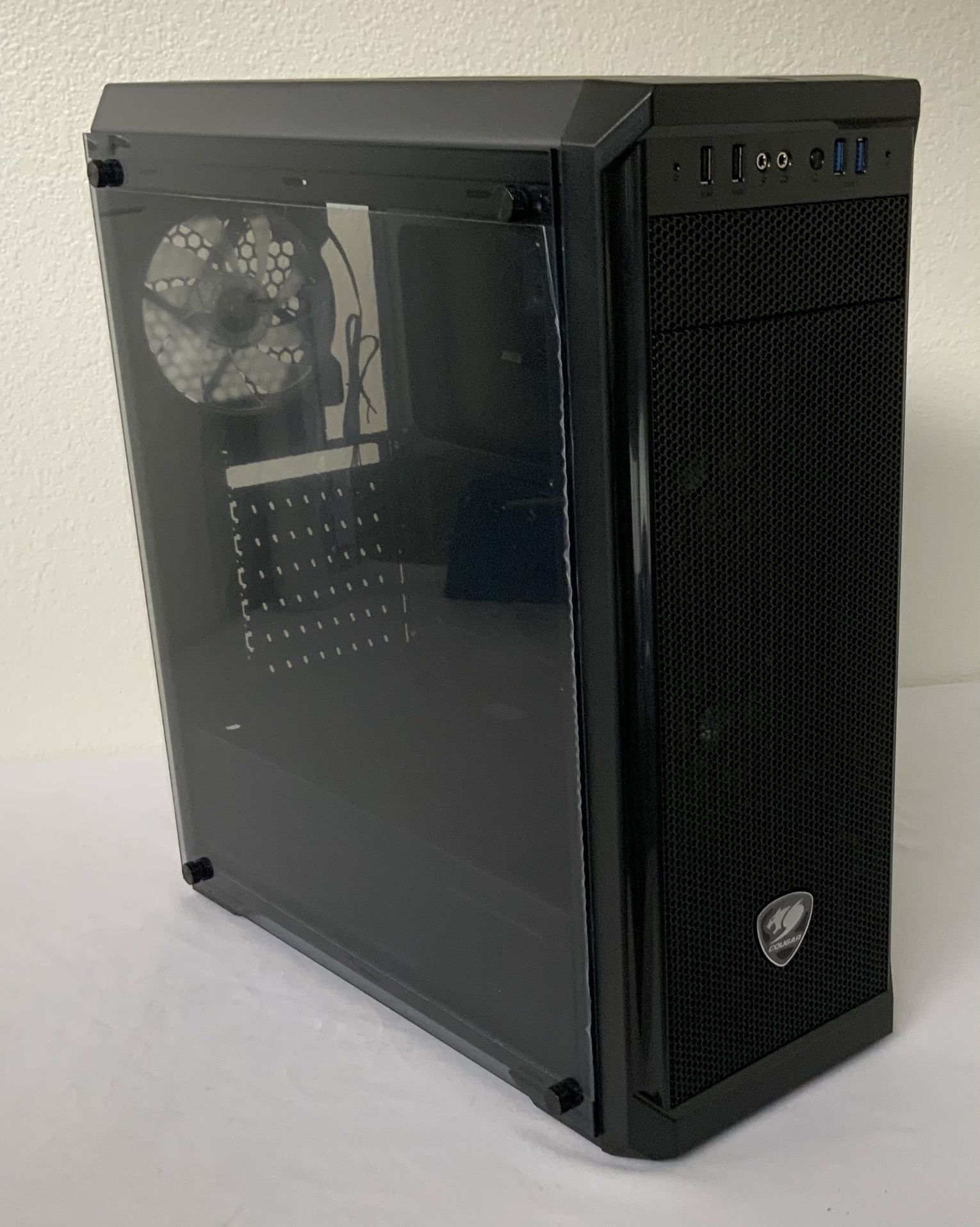 COUGAR MX330-G MID TOWER CASE BLACK TEMPERED GLASS