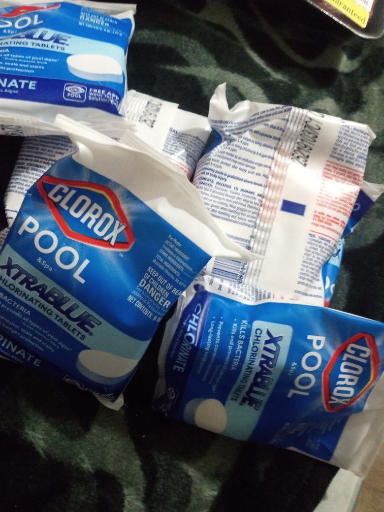 Pool Shock And Chlorine Tabs