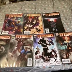 Marvel The Eternals comic book lot of 7 #1 & #1-6