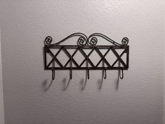 Home interior Wrought Iron Wall Hook Rack