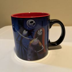 Disney Nightmare Before Christmas Jack Skellington & Sally Large Ceramic 20oz Mug Cup