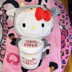 hello kitty cow plush 