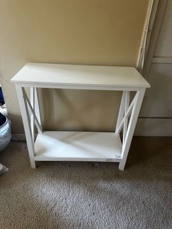 White Entryway Table