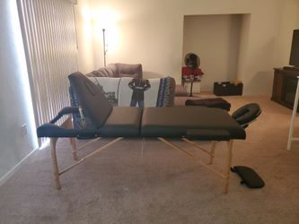 Massage Table with accessories