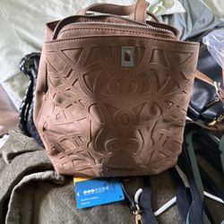 Tan Color Back Pack Purse Very Cute