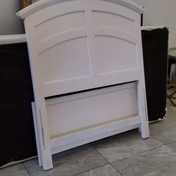 TWIN WHITE BED FRAME $30