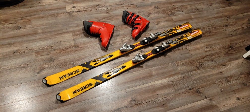 Salomon X-Scream Skis + Boots