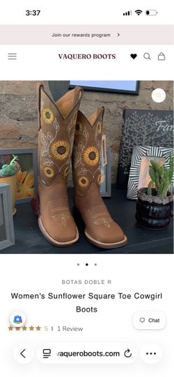 Botas Doble R Women's Sunflower Cowgirl Boots