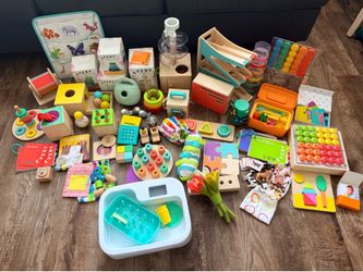 Large mixed lot of Lovevery Montessori toys
