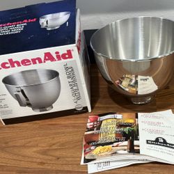 KitchenAid 4.5 Quart Polished Stainless Steel Bowl with Handle - K45SB