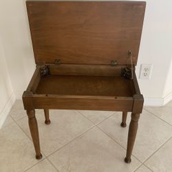 VTG Wooden Opening Piano Chair