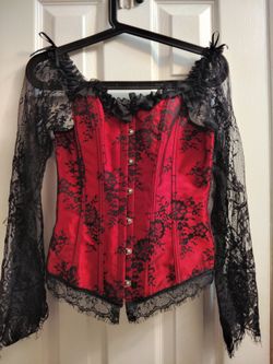 Corset Lace Gothic Top Size Small