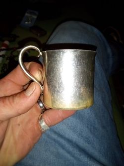 Reed & Barton Sterling Silver Baby Cup... It's In Very Good Condition As You Can See. It's Solid Silver Pre-owned