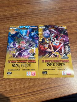 One Piece Card Game OP-17 Booster Packs x2