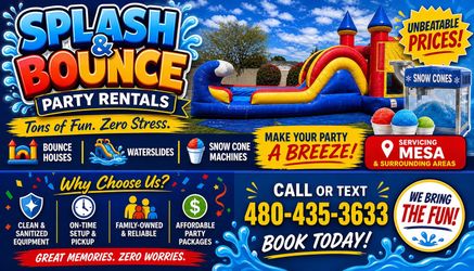 Book your party now!
