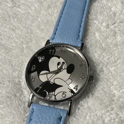 Mickey Watch- Light Blue Band- New