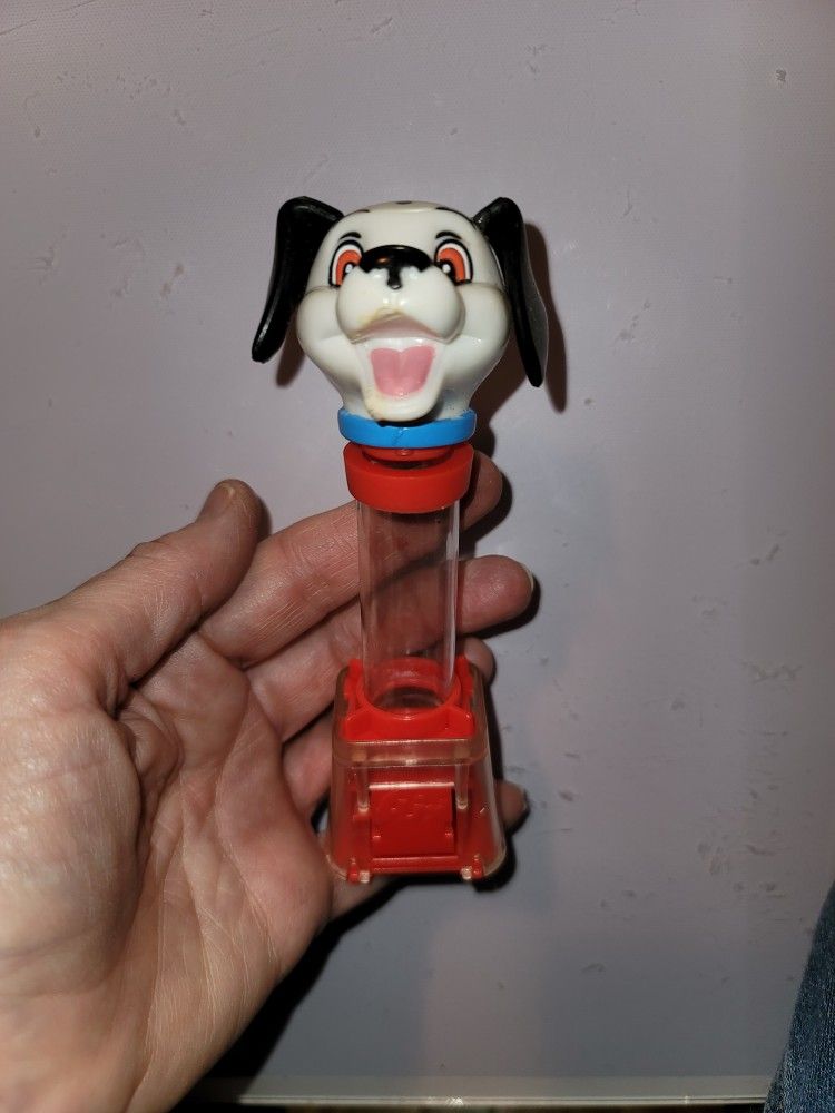 Very Cool!! 1996 FLIX Gum Ball Dispenser. 101 Dalmations. 6"