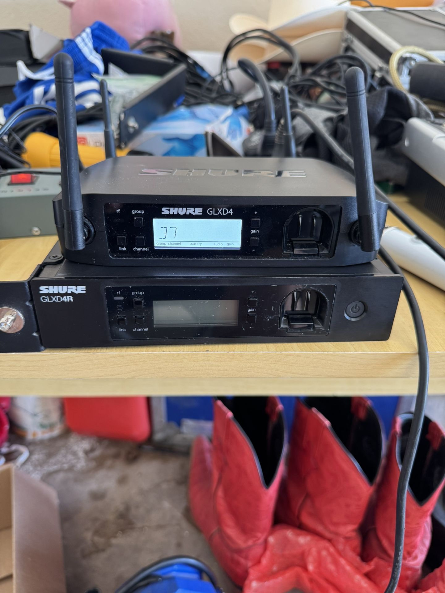 (2) SHURE GLXD FOR VOZ AND INSTRUMENT