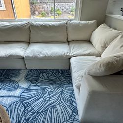Feather Pillow Sectional 