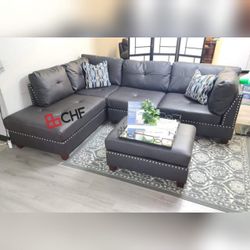3 Pc Living Sectional Sofa With Ottoman  // Special Price 