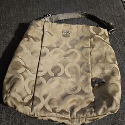 Coach - Shoulder Strap Tan Monogram Canvas/Leather Handbag F1276 