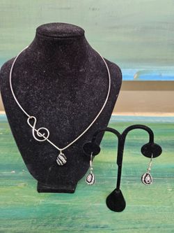 Custom Sterling Silver 18" Omega Cleff Necklace