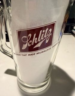 Schultz Milwaukee Beer Glass Pitcher