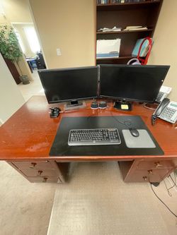 Solid Oak Desk - Real Wood, Built Heavy