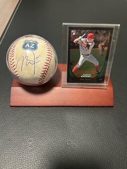 Mike Trout Autographed Baseball