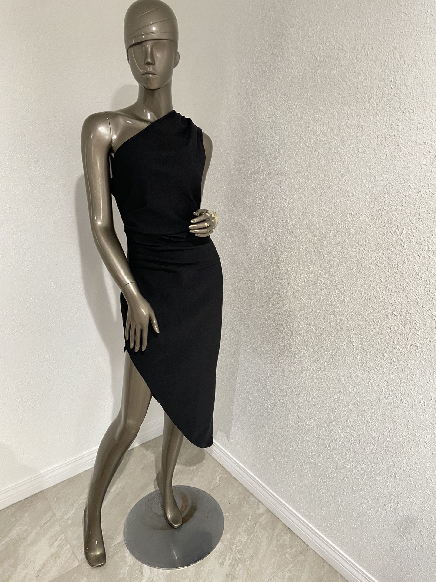 Black One Sleeve Dress