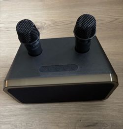 Speaker with wireless Microphone