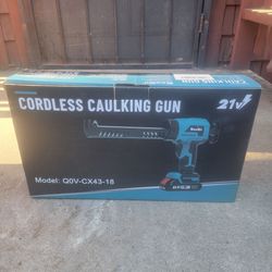 Seesii Cordless 21v Battery Powered Caulking Gun With 1 Battery