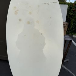 Dining room table top, base, and screws to attach. 