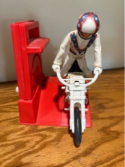 Evel Knievel motorcycle and action figure