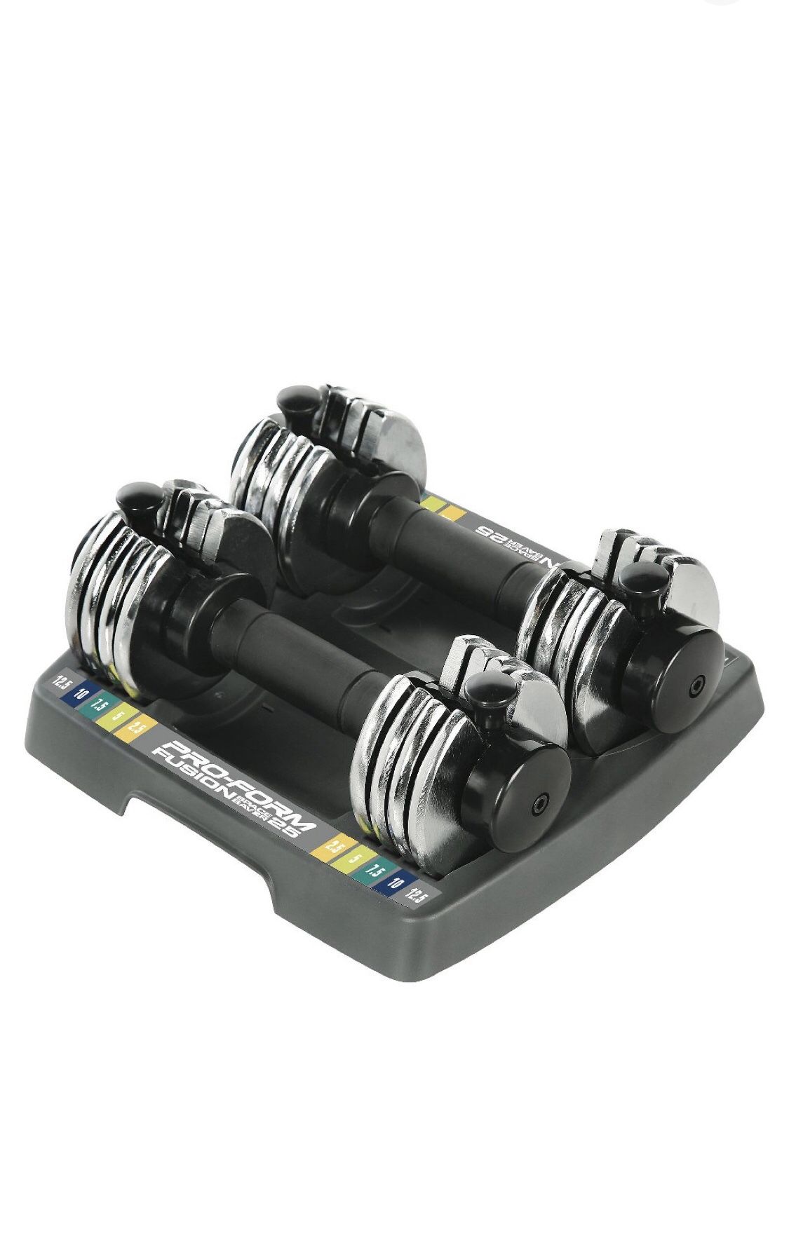 proform adjustable dumbbells 2.5 - 12.5lbs