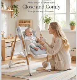 High Chairs for Babies and Toddlers, Height Adjustable Baby High Chair, High Chair with Removable Tray, Adjustable Backrest, Portable Baby Dinning Cha