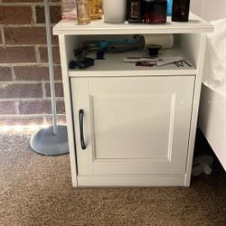 IKEA SONGESAND Nightstand in white.