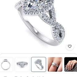 Zoey Twist Style Diamond Engagement Ring
