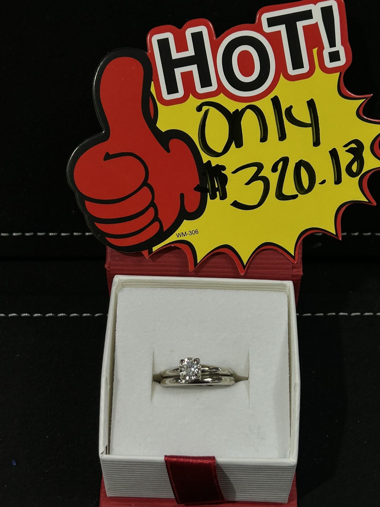 White Gold Wedding Set