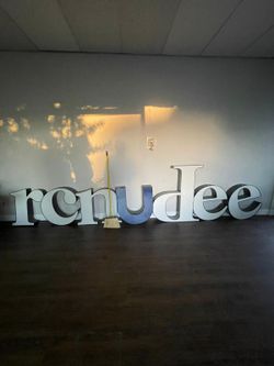 Large Metal Marquee Light Up Letters